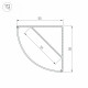 Алюминиевый профиль Arlight KANT-H55-2000 ANOD 044578