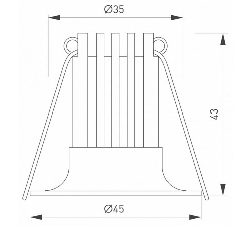 Встраиваемый светильник Arlight MS-FOGGY-BUILT-R45-5W Warm3000 (WH, 36 deg, 230V) 044621 Встраиваемый светильник Arlight MS-FOGGY-BUILT-R45-5W Warm3000 (WH, 36 deg, 230V) 044621