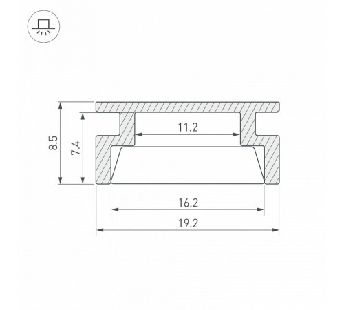 Алюминиевый профиль Arlight HR-3000 ANOD 044794 Алюминиевый профиль Arlight HR-3000 ANOD 044794