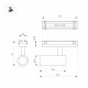Трековый магнитный светильник Arlight MAG-VIBE-SPOT-R55-18W Day4000-MIX (WH, 24 deg, 48V, TUYA Zigbee) 045005