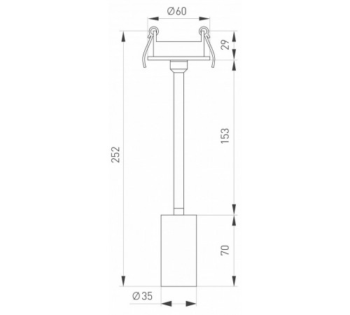 Встраиваемый спот Arlight LGD-PERISCOPE-R35-6W Day4000 (BK, 24 deg, 230V) 045193