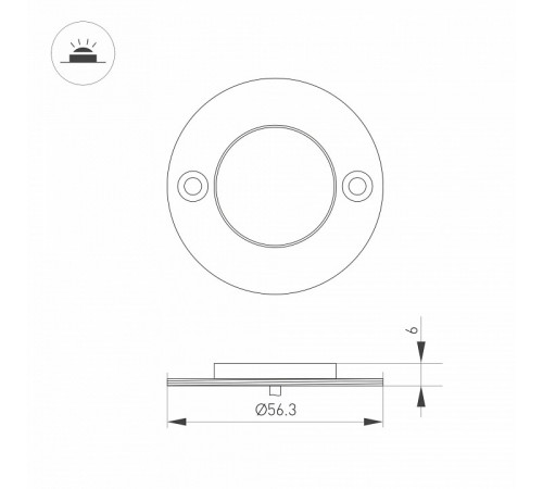 Архитектурный светильник Arlight ART-DECK-LAMP-R56-3W Warm3000 (SL, 120 deg, 24V) 045346 Архитектурный светильник Arlight ART-DECK-LAMP-R56-3W Warm3000 (SL, 120 deg, 24V) 045346