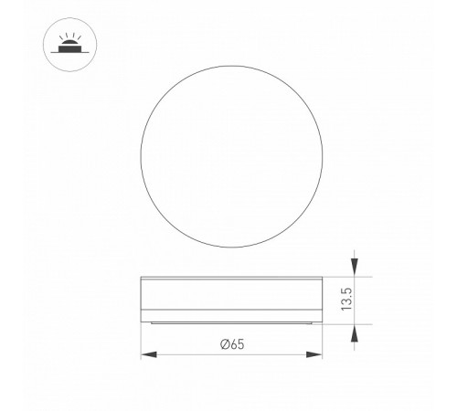 Накладка Arlight ART-DECK-CAP-ROLL-R65 (SL, STEEL) 045347 Накладка Arlight ART-DECK-CAP-ROLL-R65 (SL, STEEL) 045347
