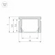 Алюминиевый профиль Arlight PIK-1007-3000 ANOD 045493