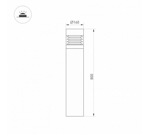 Ландшафтный светильник Arlight LGD-FRESNEL-BOLL-H800-20W Day4000-MIX 045539 Ландшафтный светильник Arlight LGD-FRESNEL-BOLL-H800-20W Day4000-MIX 045539