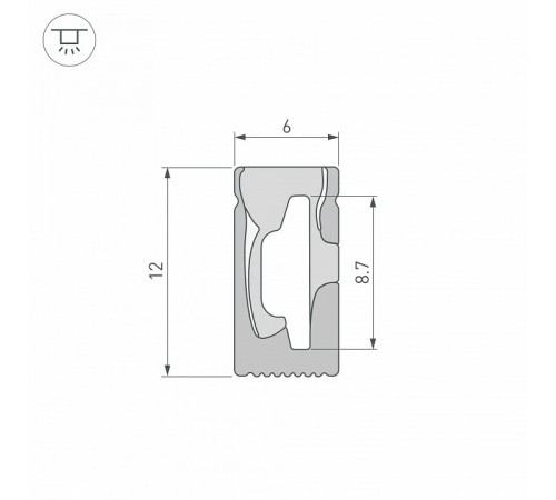 Силиконовый профиль Arlight WPH-FLEX-0612-SIDE-S8-5m BLACK 045782 Силиконовый профиль Arlight WPH-FLEX-0612-SIDE-S8-5m BLACK 045782