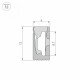Силиконовый профиль Arlight WPH-FLEX-0612-SIDE-S8-5m BLACK 045782