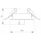 Чаша потолочная встраиваемая Arlight SPX-CANOPY-R90-C6.5 (WH) 046005