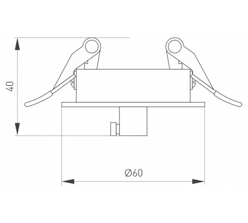 Чаша потолочная встраиваемая Arlight SPX-CANOPY-R60-C6.5 (WH) 046007