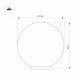 Ландшафтный светильник Arlight KT-GLOBE-R300-10W Warm3000 (DG, 275 deg, 24V) 046170