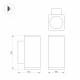 Уличный настенный светильник Arlight LGD-EVO-WALL-TWIN-S100x100-2x12W Day4000 (GR, 44 deg, 230V) 046194
