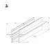 Шинопровод встраиваемый Arlight MAG-TRACK-2538-FDW-2000 046285