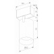 Трековый магнитный светильник Arlight MAG-SPOT-25-R90-9W Day4000 (BK, 30 deg, 24V, DALI) 046300