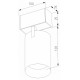 Трековый магнитный светильник Arlight MAG-SPOT-25-R120-12W Day4000 (BK, 30 deg, 24V, DALI) 046320