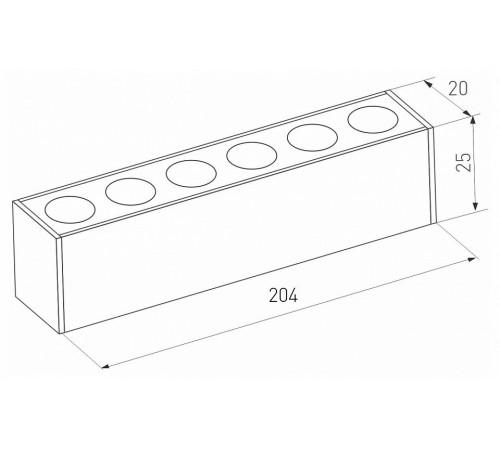 Трековый магнитный светильник Arlight MAG-DOTS-25-L200-6W Day4000 (BK, 30 deg, 24V, DALI) 046322