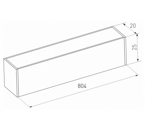 Трековый магнитный светильник Arlight MAG-FLAT-25-L800-24W Warm3000 (BK, 100 deg, 24V, DALI) 046337