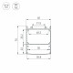 Профиль Arlight LINE-6070-2000 ANOD 046401