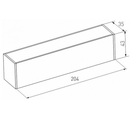 Трековый магнитный светильник Arlight MAG-FLAT-45-L205-6W Warm3000 (BK, 100 deg, 24V, DALI) 046576