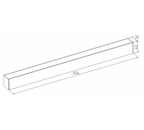 Трековый магнитный светильник Arlight MAG-FLAT-45-L605-18W Warm3000 (BK, 100 deg, 24V, DALI) 046584