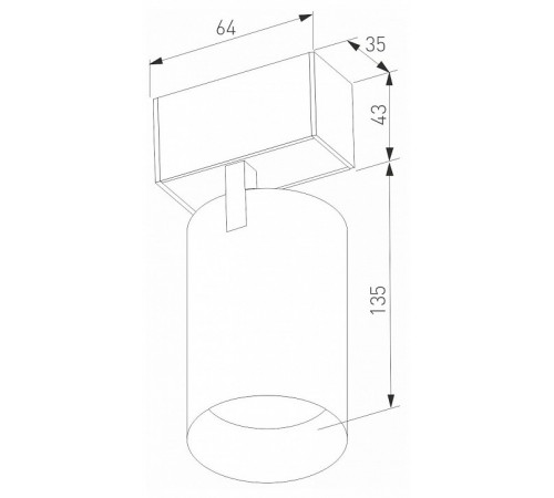 Трековый магнитный светильник Arlight MAG-SPOT-45-R85-12W Day4000 (WH, 36 deg, 24V, DALI) 046590