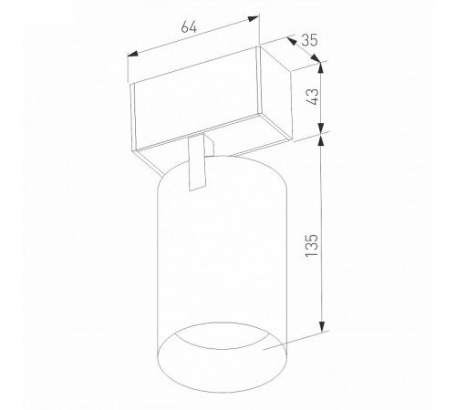 Трековый магнитный светильник Arlight MAG-SPOT-45-R85-12W Day4000 (BK, 36 deg, 24V, DALI) 046592