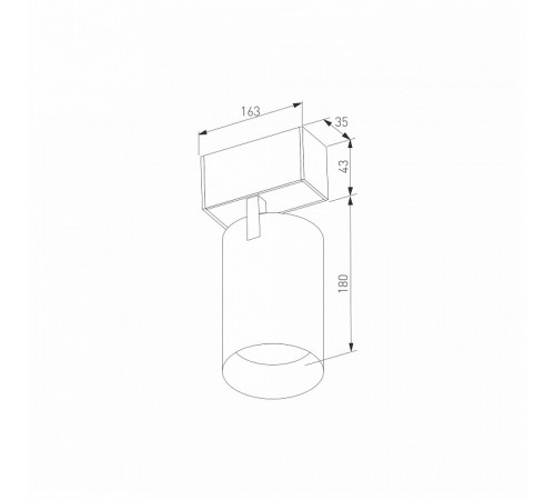Трековый магнитный светильник Arlight MAG-SPOT-45-R65-18W Warm3000 (BK, 36 deg, 24V, DALI) 046595