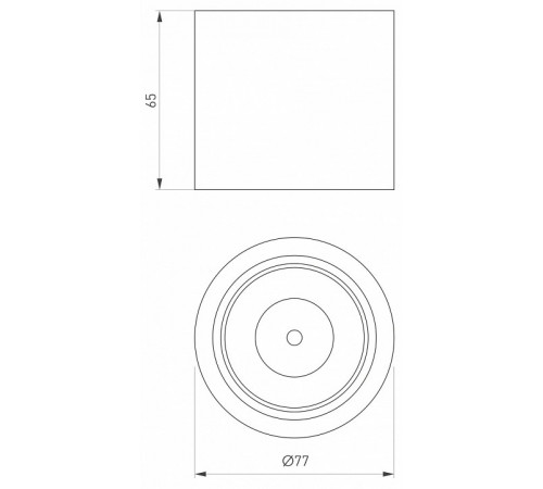 Накладной светильник Arlight SP-DICE-R77-10W Day4000 (BK, 24 deg, 230V) 046625