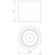 Накладной светильник Arlight SP-DICE-R77-10W Warm3000 (BK, 24 deg, 230V) 046626