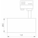 Трековый трехфазный светильник Arlight LGD-CALIPSO-4TR-R85-10W Day4000-MIX 046741