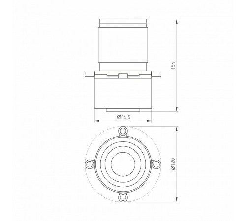 Насадка кадрирующая Arlight LGD-CROPLENS-R85 (WH) 046747