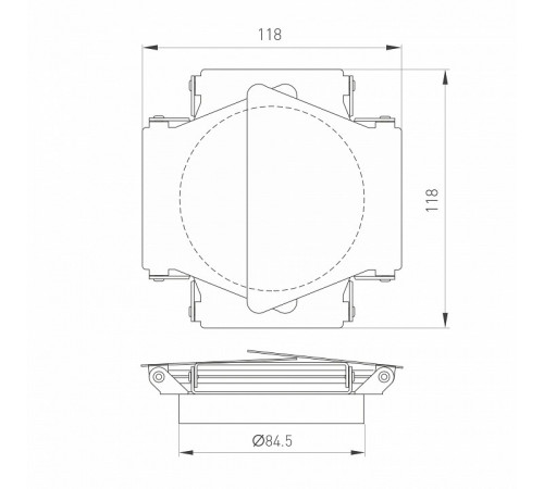 Шторки кашетирующие Arlight LGD-BARNDOORS-R85 (WH) 046761 Шторки кашетирующие Arlight LGD-BARNDOORS-R85 (WH) 046761
