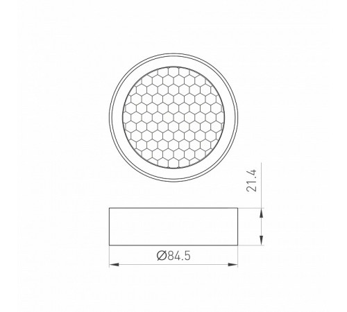 Фильтр сетчатый с посадочным кольцом Arlight LGD-HONEYCOMB-RING-R85 (BK) 046764 Фильтр сетчатый с посадочным кольцом Arlight LGD-HONEYCOMB-RING-R85 (BK) 046764
