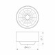 Рефлектор с посадочным кольцом Arlight LGD-REFLECTOR-RING-R85 (WH) 046769