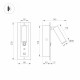 Спот Arlight SP-BED-CHARGE-BUILT-S80x230-3W Warm3000 (BK, 20 deg, 230V, USB-A, USB-C) 046880