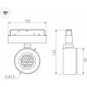 Трековый магнитный светильник Arlight MAG-ORIENT-POINT-R80-12W Day4000-MIX 047142