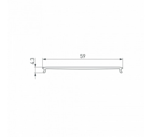 Экран Arlight LINE-6070-3000 OPAL 047507 Экран Arlight LINE-6070-3000 OPAL 047507