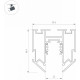 Шинопровод встраиваемый Arlight MAG-ORIENT-TRACK-2653-STR-G-3000 (WH) 047571