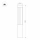 Ландшафтный светильник Arlight LGD-CASTELLO-BOLL-H1000-20W Warm3500-MIX 047685