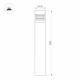 Ландшафтный светильник Arlight LGD-FRESNEL-BOLL-H1000-20W Warm3500-MIX 047687