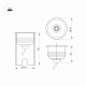 Грутовый светильник Arlight KT-AQUA-R45-3W Warm3000 047698
