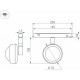 Трековый магнитный светильник Arlight MAG-ORIENT-SUNSET-R76-6W Day4000-MIX (BK, 70 deg, 48V, TUYA) 048331