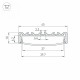 Алюминиевый профиль Arlight LINE-4510-2000 ANOD 049248