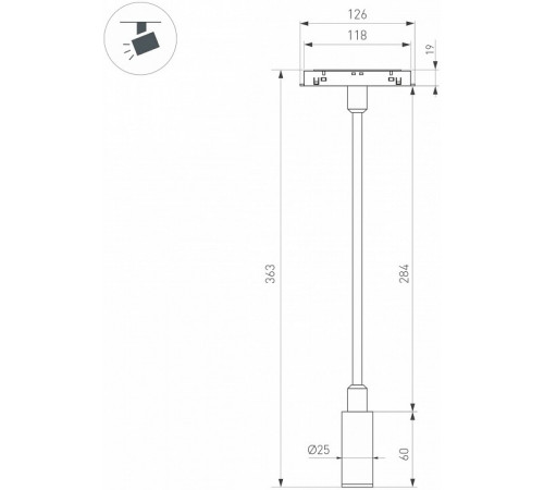 Трековый магнитный светильник Arlight MAG-ORIENT-SPOT-FLEX-R25-3W Warm3000 (BK, 24 deg, 48V) 049562 Трековый магнитный светильник Arlight MAG-ORIENT-SPOT-FLEX-R25-3W Warm3000 (BK, 24 deg, 48V) 049562