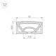 Силиконовый профиль Arlight WPH-FLEX-5025-TOP-S23-10m WHITE 050136