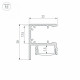 Алюминиевый профиль Arlight WALL-2228-2000 ANOD BLACK 050488