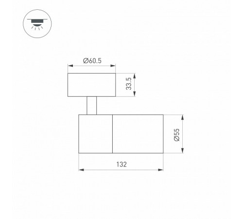 Спот Arlight SP-ARTEMIS-SURFACE-FLAP-R55-12W Day4000 051787