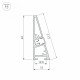 Алюминиевый профиль Arlight PLINTUS-H40-2000 BLACK 052398