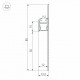 Алюминиевый профиль Arlight ARH-PLINTUS-50-FANTOM-3000 BLACK 052699