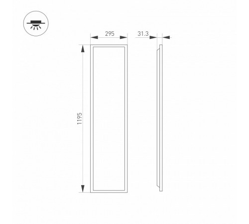 Панель светодиодная Arlight DL-TITAN-S300x1200-40W Day4000 052814 Панель светодиодная Arlight DL-TITAN-S300x1200-40W Day4000 052814