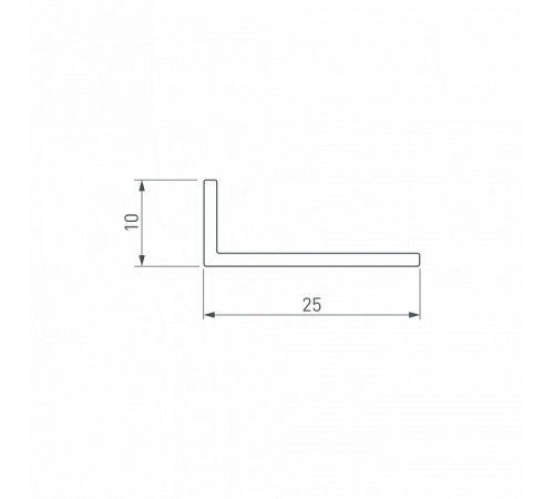Уголок Arlight ARH-W25х10х1,5-2000 ANOD 053357 Уголок Arlight ARH-W25х10х1,5-2000 ANOD 053357